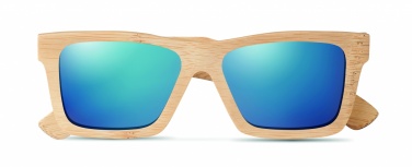 Logotrade promotional product picture of: Sunglasses and case in bamboo KEILA